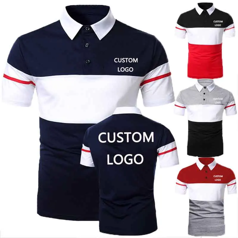 

2021 New Polo T Shirt Short-Sleeved Summer Handsome and Comfortable Trendy Brand Fashion Men&#39s Polo Shirt Custom Logo