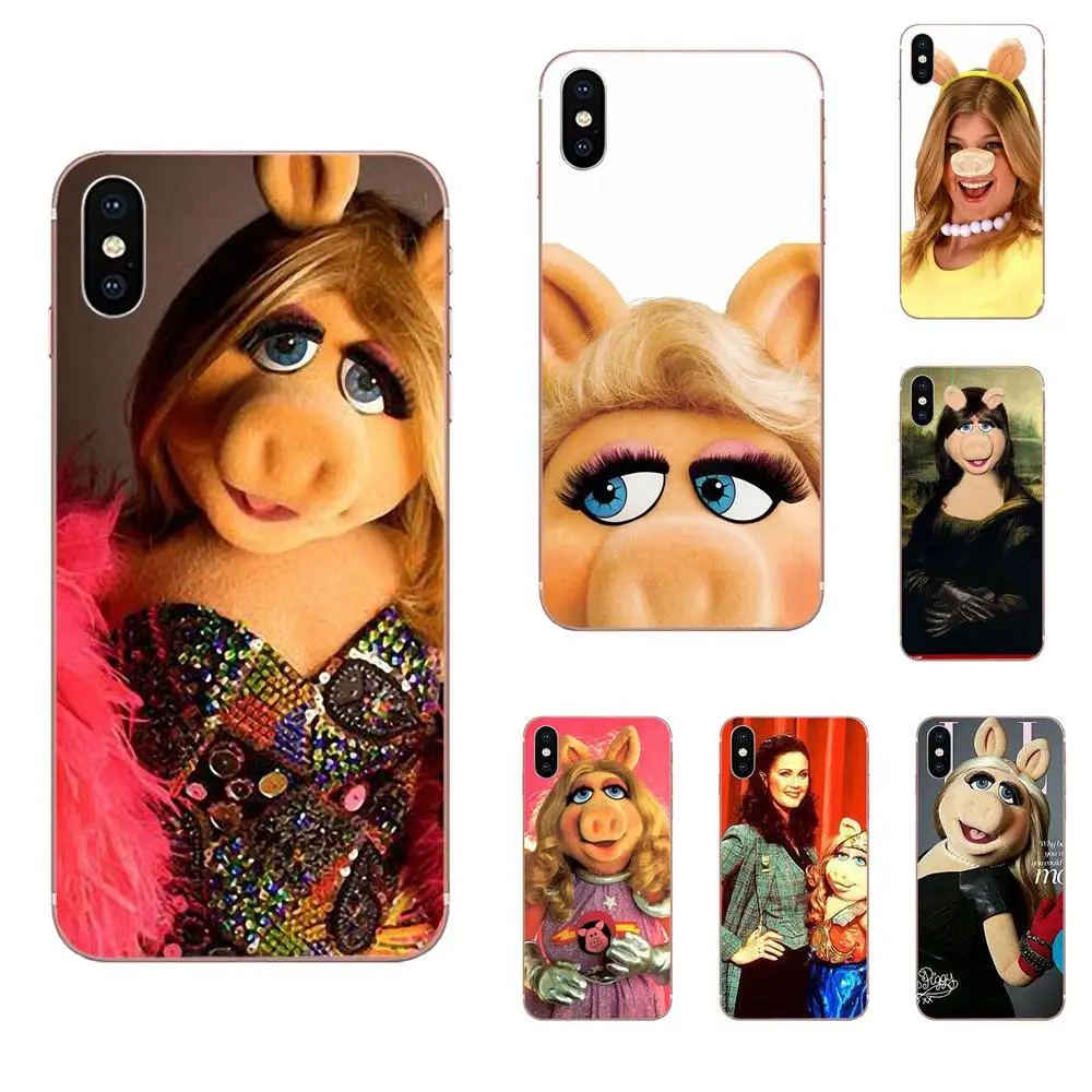 

For Samsung Galaxy Note 5 8 9 S3 S4 S5 S6 S7 S8 S9 S10 5G mini Edge Plus Lite Print Mobile Phone Shell The Muppets Miss Piggy