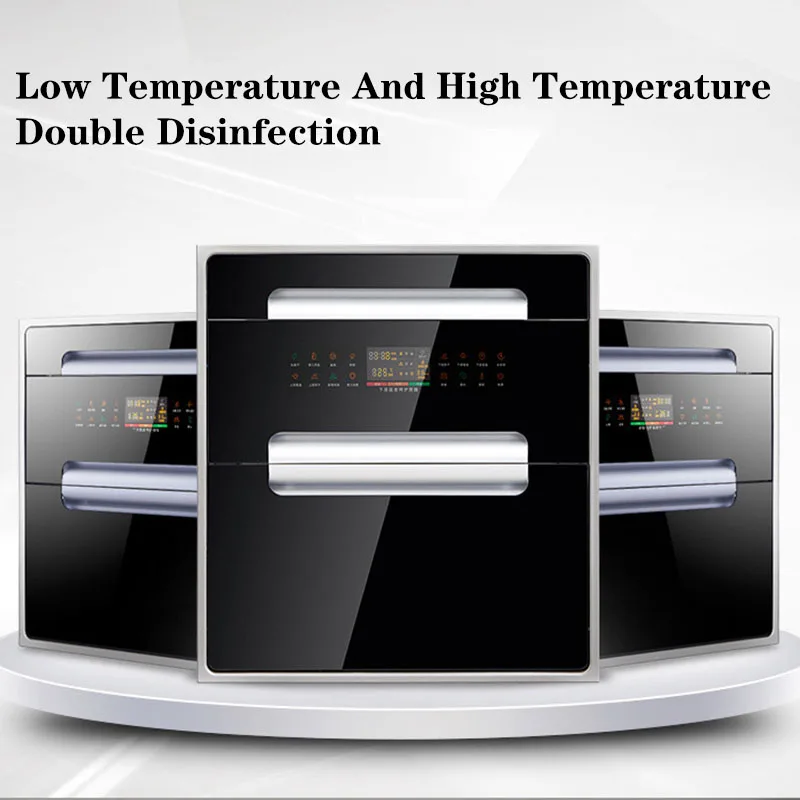 Большая емкость дезинфекционный шкаф встроенный бытовой трехслойный кухонный озоновый высокотемпературный стерилизатор шкаф - Цвет: 16-key A28