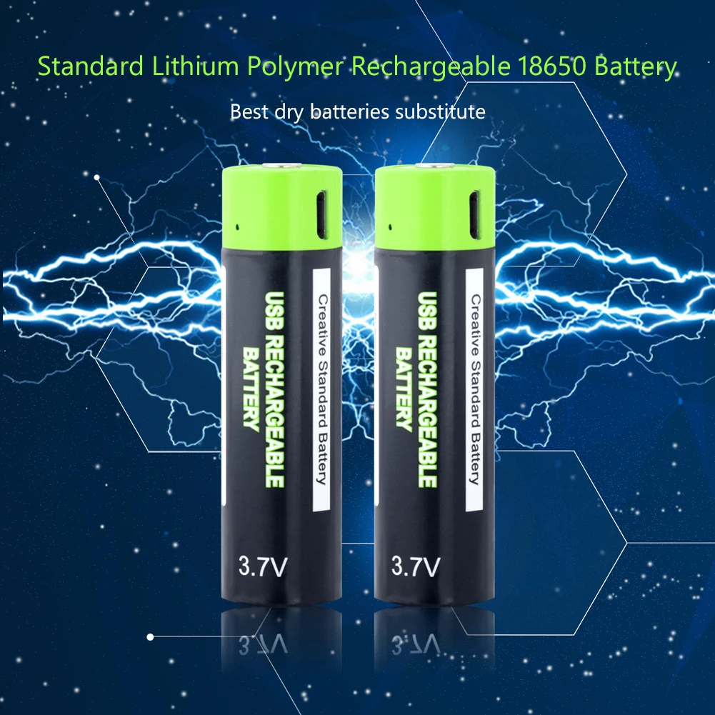 1500mAh USB 18650 Rechargeable li-ion Lipo Battery Cable Charger Kit For Toys controller batteries Lithium Polymer Battery