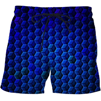 

3D dizzy stripes fun men's beach pants summer quick-drying swimming trunks beach beach pants men's casual pants 2020 new