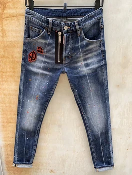 

NEW Men Jeans Ripped for Men Skinny DSQ D2 Jeans Pants Men Jeans Zipper Outwear Man Pants 1 order