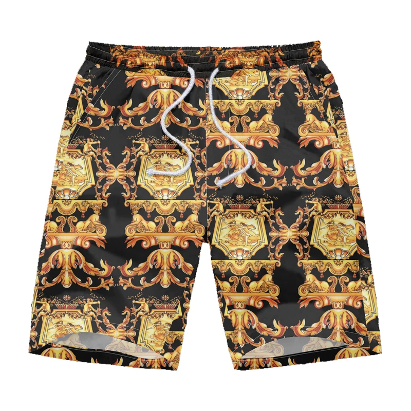 

2020 Summer Men's Fashion Digital Printed Pants Large New Beach Pants Casual
