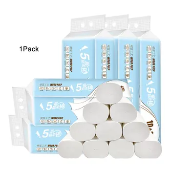 

12 rolls of wettable tissue paper thick Natural wood Paper Towels skin-friendly for baby mother Neutral / for family restaurant