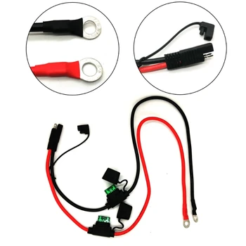 

SAE to O Ring Terminal Harness, with 30A Protection Fuse, 2-Pin Quick Disconnect Q39F