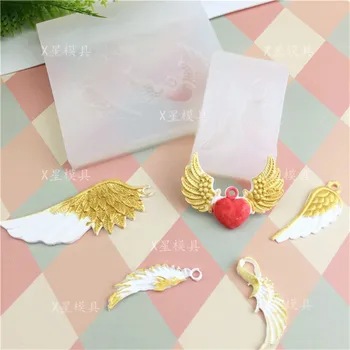 

Birds Feathers chocolate DIY fondant cake decorating tools lace border silicone mold kitchen baking utensils