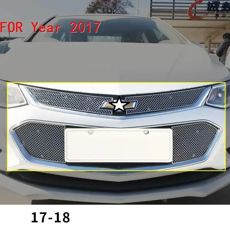 Внешний стиль Automovil протектор автомобильные аксессуары Гонки Грили 09 10 11 12 13 14 15 16 17 18 для Chevrolet Cruze