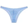 Men's Jacquard Bordered Briefs Rhombic Lace Mini Briefs Pouch Soft Bikini Mens Sissy Underwear 4
