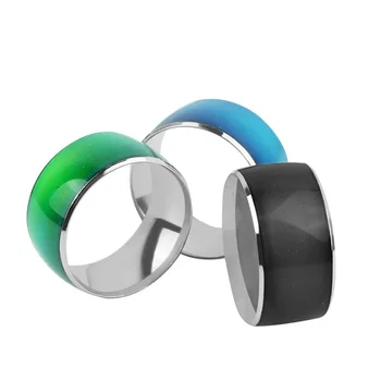 Different temperature sense discolor penis lock ball bondage cock ring male large size metal delay ejaculation Sex Toy man 2