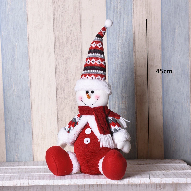249Snowman Рождественское украшение Санта Клаус Снеговик олень кукла украшения кулон Рождественский подарок на год Regalos De Navidad для дома - Цвет: 249Snowman