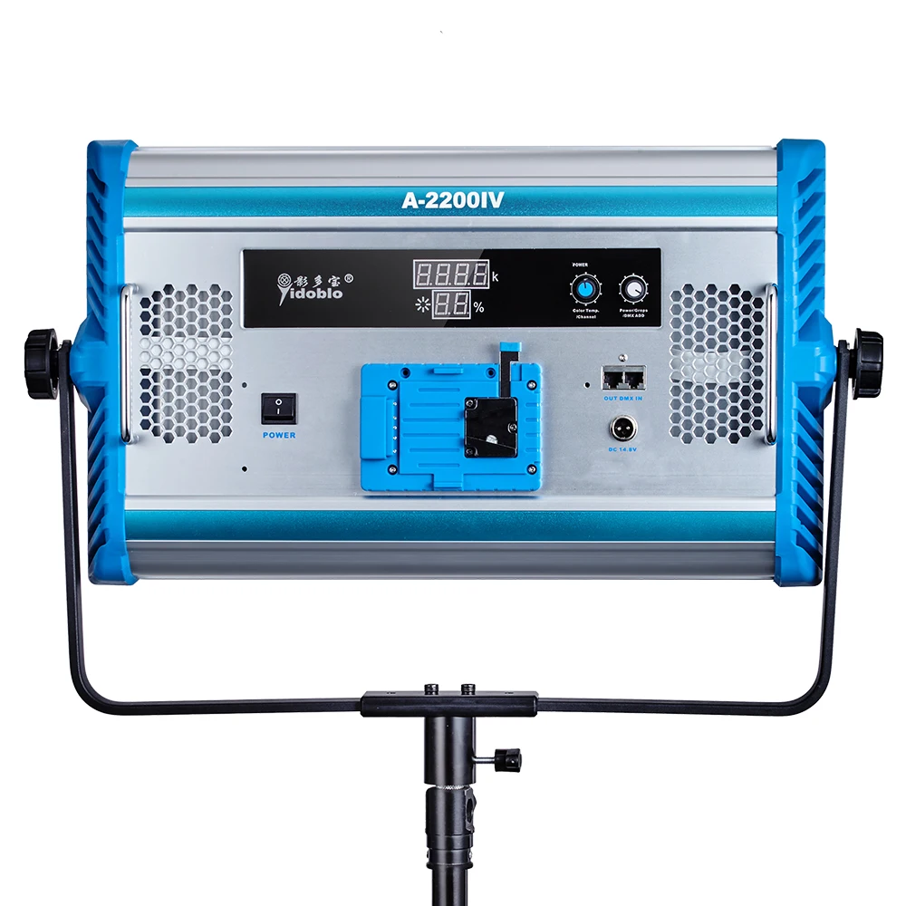 100W Bi-color 3200K-5500K Led Video Studio Light Yidoblo A-2200IV Photography Lighting LED Soft Fill Light with Tripod DMX