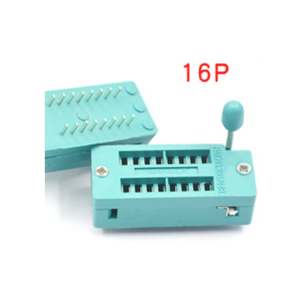 10pcs IC Lock Seat Zif Socket Test Universal Pin 14P/16P/18P/20P/24/28/40P Test Solder Connector electrical sockets universal socket adapter electrical power socket power socket adapter power plug adapter socket holder