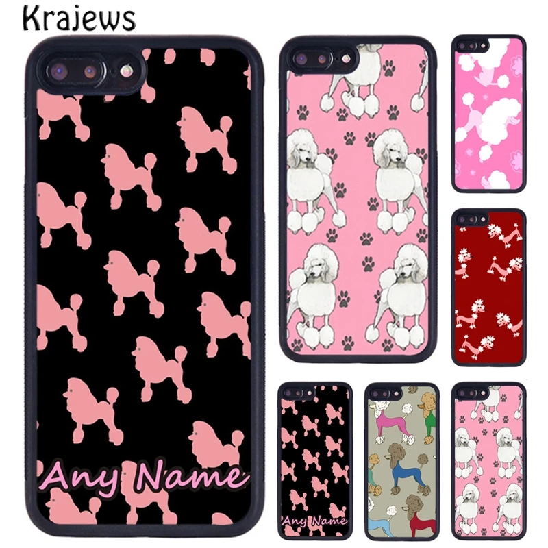 Krajews пуделей мультфильм девичьи милые мобильный телефон чехол для iPhone 5 6S 7 8 плюс