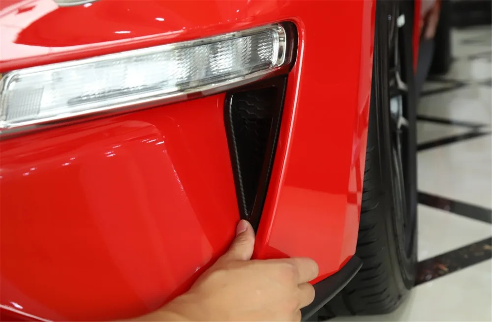 Для Ford Mustang up автомобильные передние дневные ходовые огни декоративные наклейки крышка Внешняя защита аксессуары для укладки