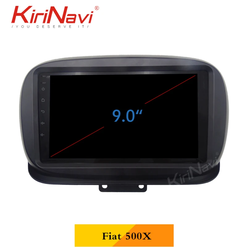 Clearance Kirinavi Android 9.0 4+64GB 8 core 9" multimedia car dvd player for Fiat 500X automotivo head unit auto radio navigation GPS 1