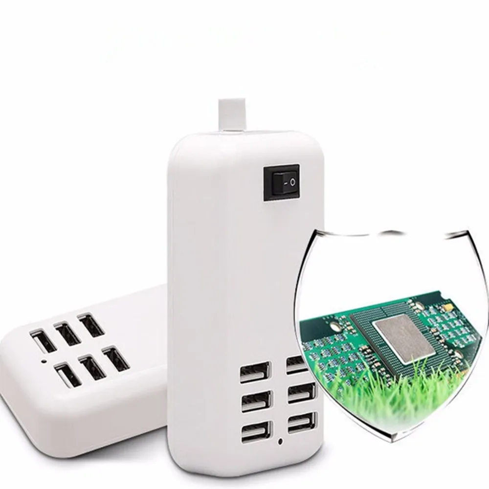 

20W 6 USB cradle multi-port USB charger For Samsung huawei xiaomi iphone USB smart phone tablet universal travel charger