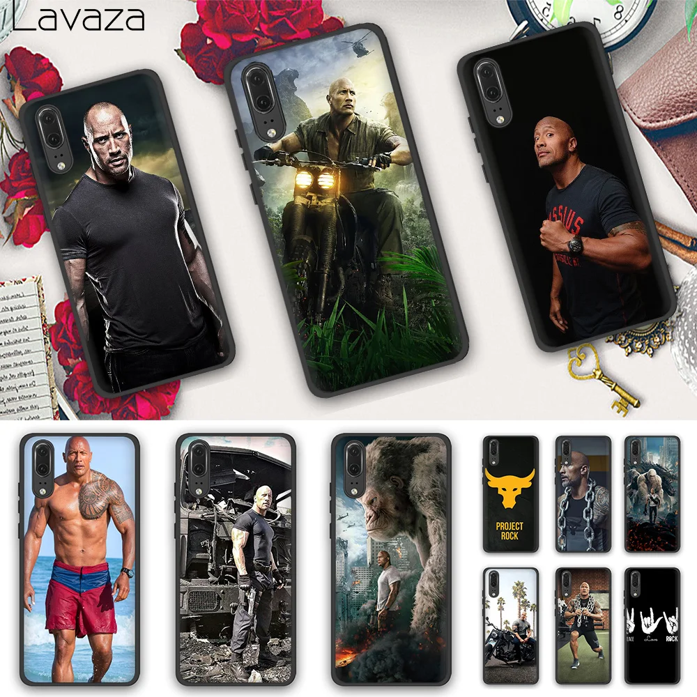 Мягкий силиконовый чехол Lavaza The Rock для Huawei P10 P20 P30 Lite Pro Y5 Y6 Y7 Y9 Prime 2018/2019 |