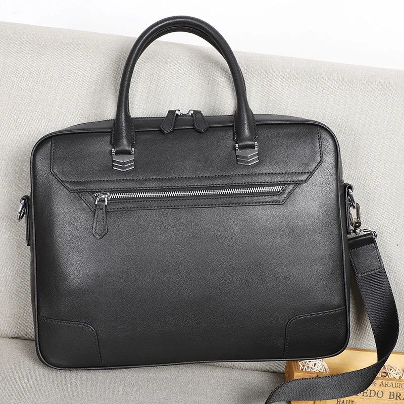 2019 модный мужской портфель, сумка через плечо, сумка для ноутбука, Мужская натуральная кожаная сумочка для ноутбука, сумка для путешествий