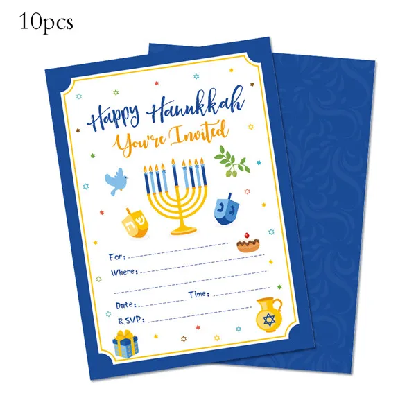 ZZ014 Ханука тематическая вечеринка, украшения комплекты с воздушным шаром одноразовая посуда Ханука вечерние поставки - Цвет: ZZ014