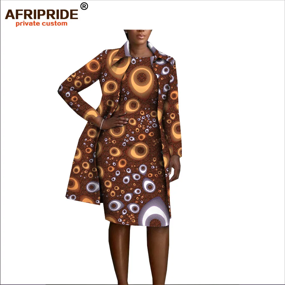 Африканская одежда Afripride комплект из 2 предметов для женщин куртка до колена с