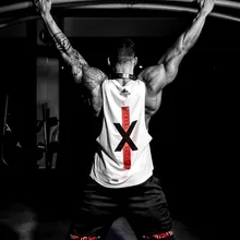 Летний стильный тренировочный костюм для бега для мальчиков, жилет без рукавов, мужской жилет