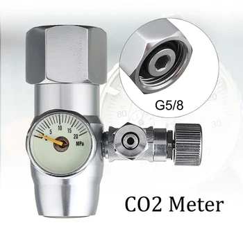 

G5/8 Aquarium Co2 Regulator System Magnetic Solenoid Carbon Dioxide Meter Pressure Guage