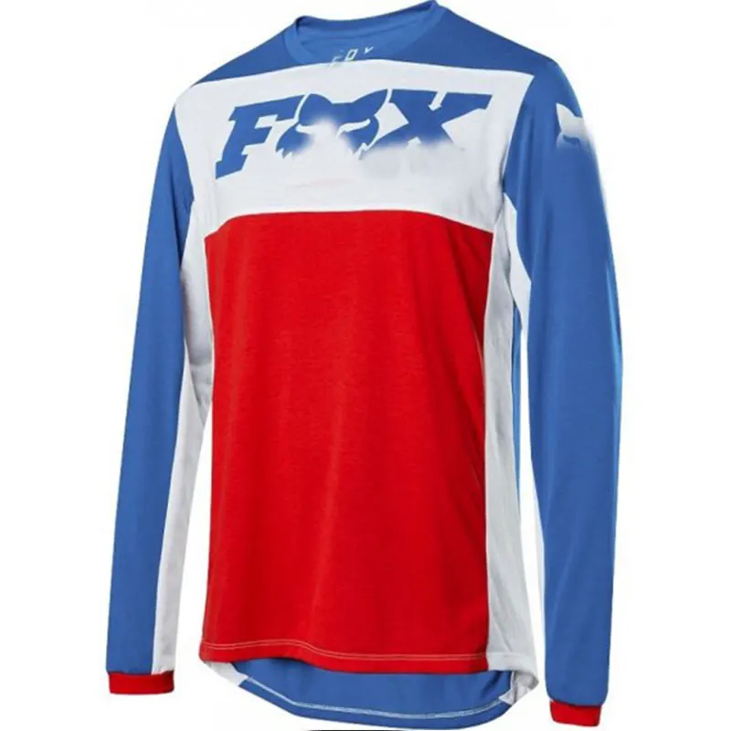 8 Мотоцикл горный велосипед Команда Горные Джерси MTB fox внедорожный DH MX велосипед локомотив рубашка беговые горный велосипед Джерси - Цвет: 8