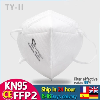 

LAIANZHI 30PCS FFP2 Face masks CE protective mask pm2.5 hygiene mask Fast delivery sport mask respirator mask KN95 mouth mask