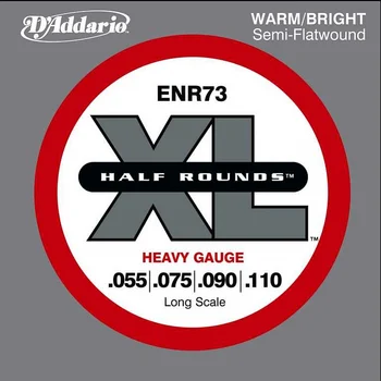 

Enr73 half rounds string kit for bass guitar, heavy, 55-110, D'Addario