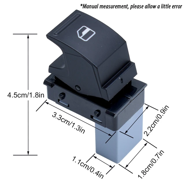 1X interrupteur de lève-vitre électrique bouton de commande côté