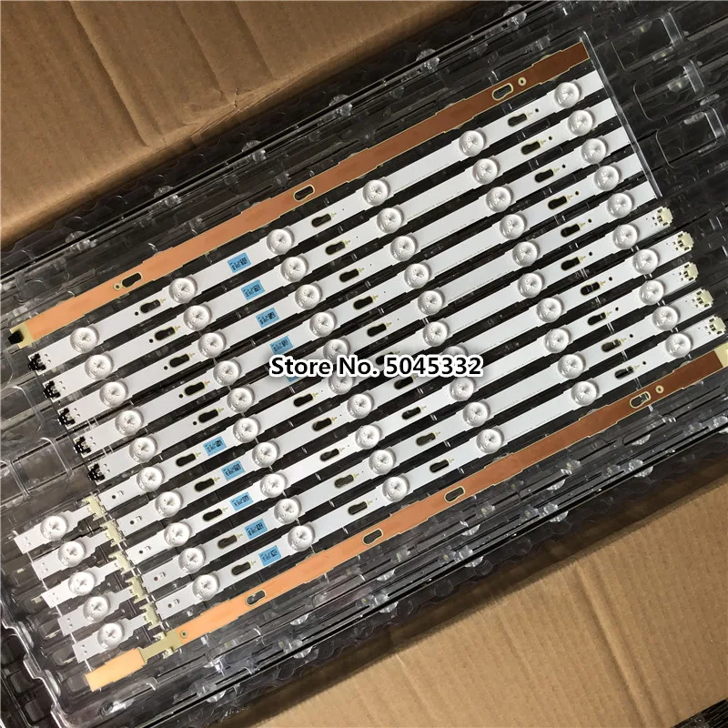 Два кольца в одном, 12 шт./набор, светодиодный Подсветка полосы для samsung UE50JU6400 UN50JU6500 V5DU-500DCA-R1 500DCB BN96-34795A 34796A S_5U70_50_FL_L7 R6