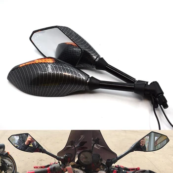 

With LED Turn Signal Integrated Mirrors Motorcycle Rearview Mirrors for Suzuki TL1000S DL650 V-STROM GSR600 GSR750 SFV650 K7 K8