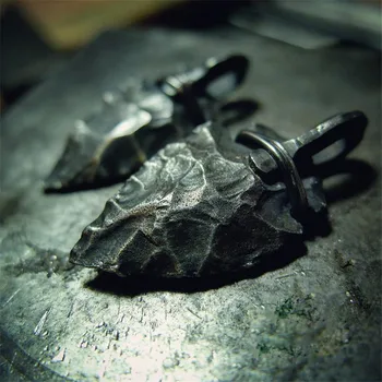 

New Handmade EDC 925 Sterling silver Retro Pendant Arrow Shape Jewelry Necklace Men's Cosplay Necklace Pendant Christmas Gift