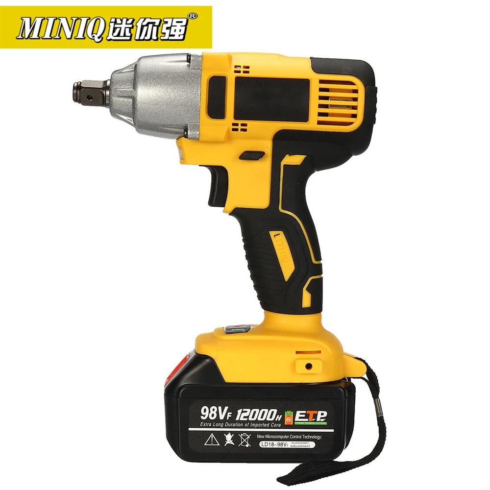 

MINIQ 98VF 320Nm 12000mAh Cordless Electric Impact Wrench Drill Screwdriver 110-240V