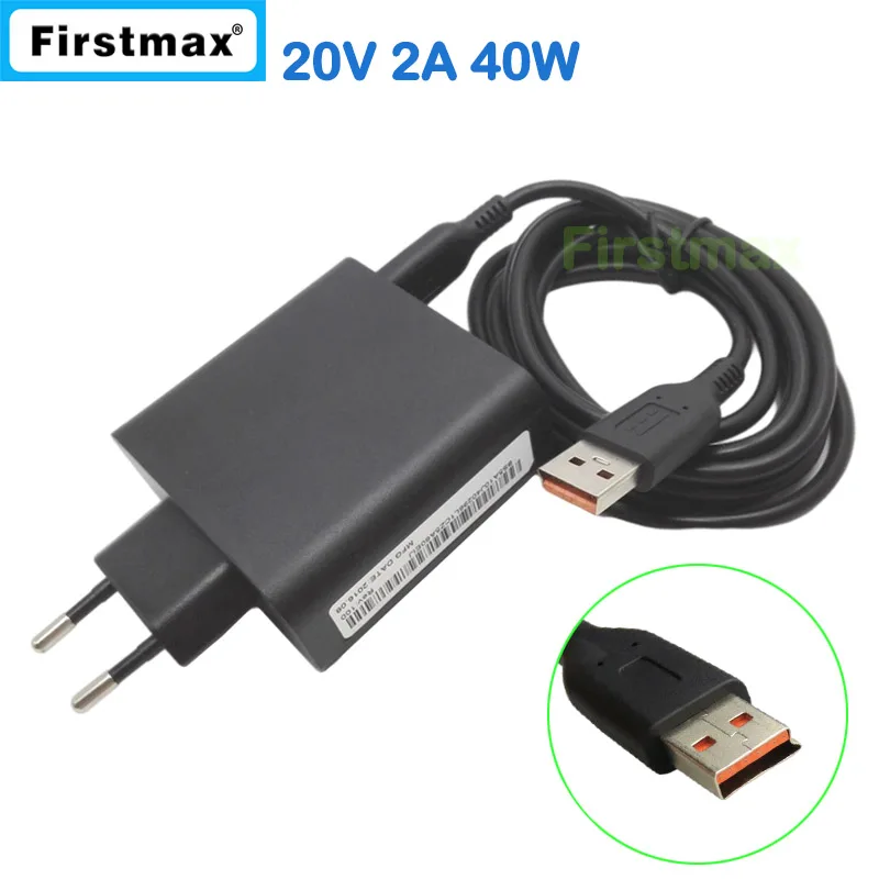 

20V 2A 5.2V 2A USB AC Power Adapter for Lenovo Yoga 3 Pro 13-5Y70 13-5Y71 tablet pc charger 36200566 ADL40WCG ADL40WCH 36200567