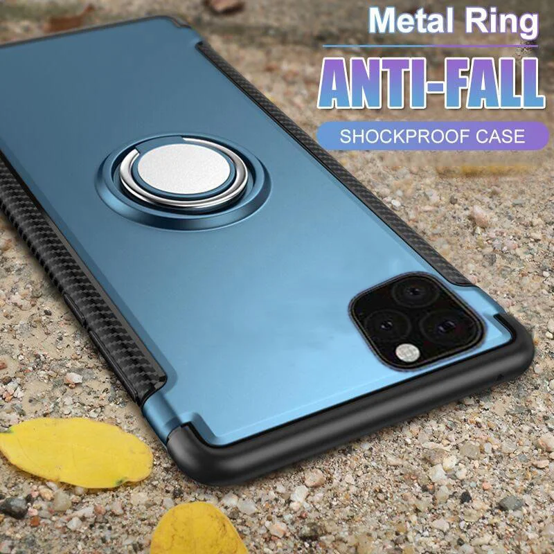

Luxury Silicone Car Holder Magentic Case For IPhone 11 Pro Max X XS XR Case Shockproof Cover For IPhone 6 6s 8 7 Plus Ring Caqa