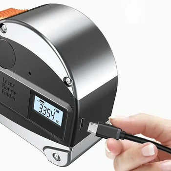 

HHO-2 in 1 40M Rangefinder LCD Digital Tape Measure USB Charging Meter Rangefinder Infrared Construction Gauging Tool