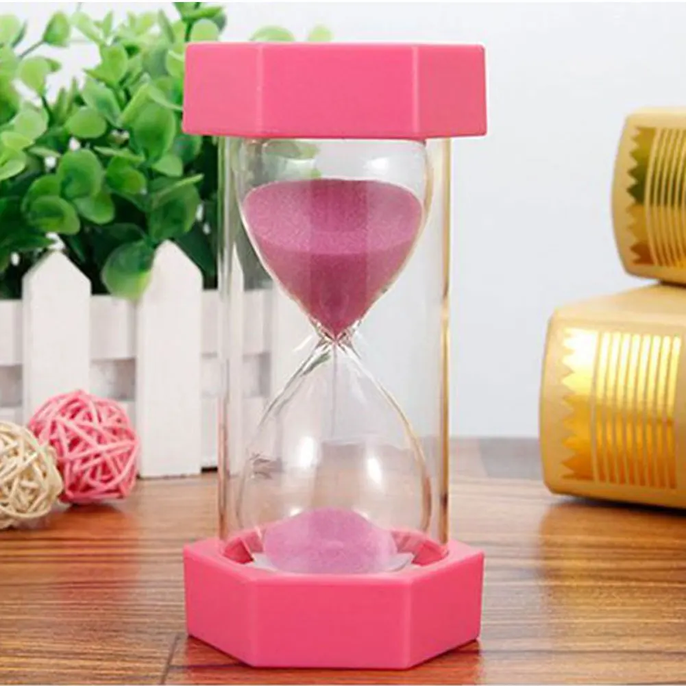 aeProduct.getSubject() Hexagonal Drop Resistance Hourglass 5/10/15/mins Kid Gift Household Sandglass Game Sand Timer Desktop Ornaments Sand Clock