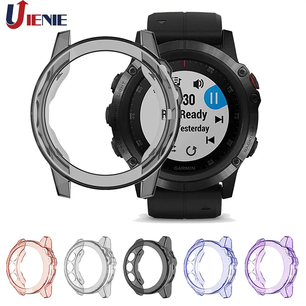 

TPU Protective Case Cover for Garmin Fenix 5X /5XPlus Protection Shell Smart Watch Bracelet Anti-fall Protector Cover Cases