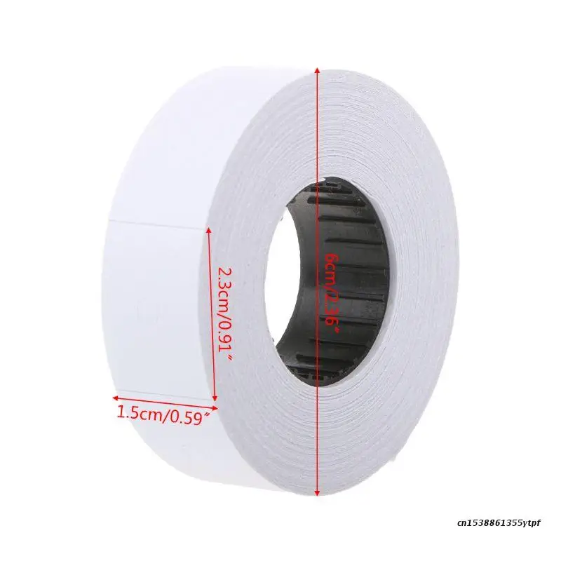 10 Rolls Price Label Paper Refill Tag Mark Sticker Double Row For MX-6600 Labeller Gun thermal label paper