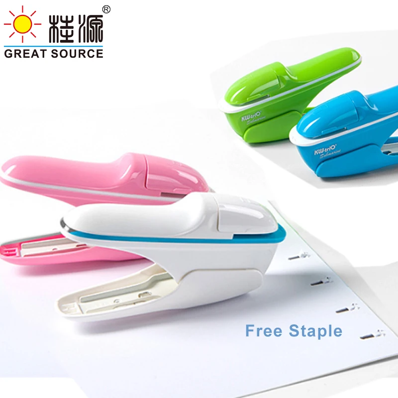 

Manual Metal Stapler Staple-Free Stapler Safety Staple Less Than 8 Sheets Environment Friendly