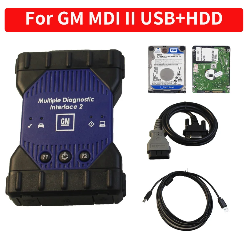 MDI1 в новом MDI2 корпусе MDI несколько диагностический интерфейс MDI USB wifi многоязычный сканер HDD программное обеспечение GDS2 и Tech2Win