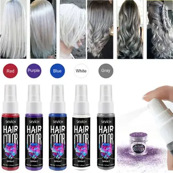 

Hair Color Spray Temporary Hair Dye Liquid Spray Unisex Hair Dye Red/Grey Instant Color Dye Easy To Use Hair Styling Tools TSLM2