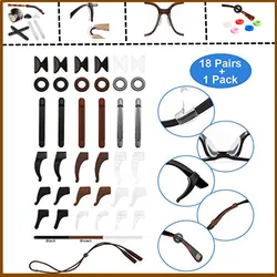 Multiple Styles Non-slip Nose Pads  Frame Glasses Flat Bridge Of Nose Unisex Half-Moon Glasses Cushions Glasses Accessories Set