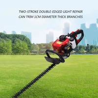 68CC Two-Stroke Gasoline Double-Blade Light Hedge Trimmer Tea Tree Trimmer Backpack Garden Thick Branch Trimmer Electric Tool 1