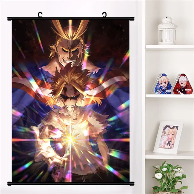 A Аниме Boku no My Hero Academy All Might настенный плакат Otaku коллекция домашнего декора арт-подарки - Цвет: A