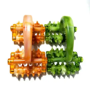 

Muscle Roller Plastic Round Handle 4 Wheels Muscle Massage Roller Manual Deep Muscle Soreness Tissue Massage Roller