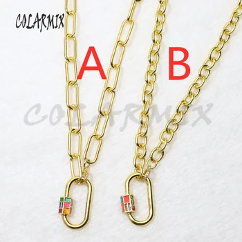 

3 strands Egg shape pendant necklace zircon jewelry 18" keep color chain for layer necklace mix colors fashion jewelry 50131