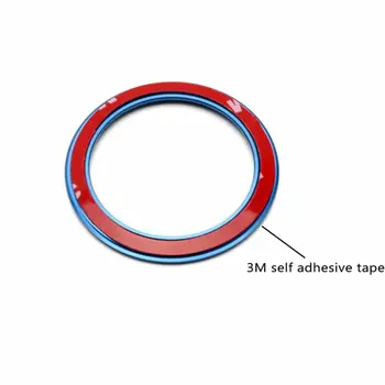 

Blue 1* Emblem ring Logo Cover For BMW 1 3 4 5 7 Series X1 X3 Accessories
