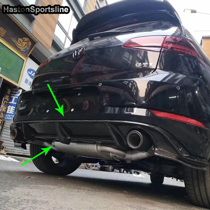 Задний диффузор MK7.5 из углеродного волокна подходит для Volkswagen Golf 7 5 2017 ~ 2019 только